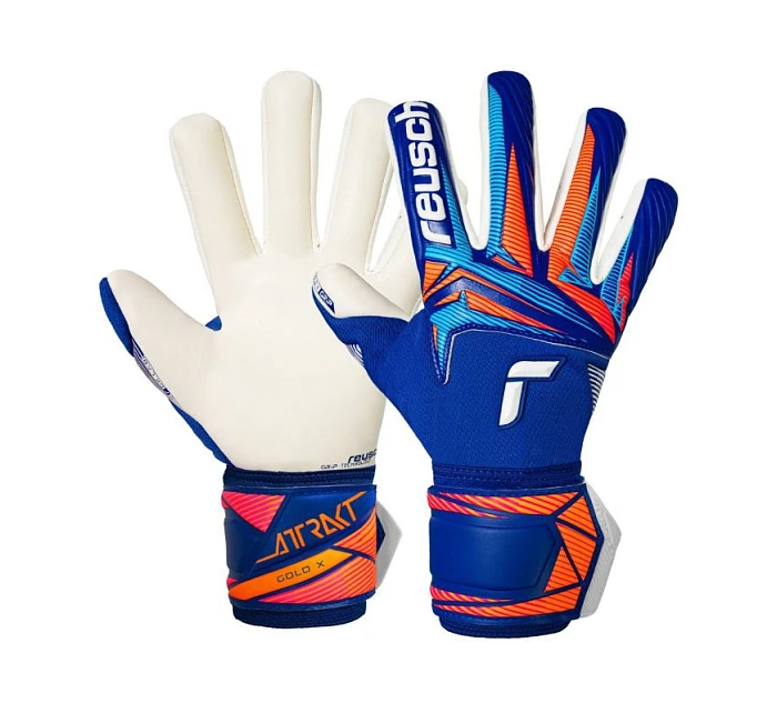 Attrakt Gold X NC brankářské rukavice modré model 22057284 - Reusch Attrakt Gold X NC brankářské rukavice modré model 22057284 - Reusch