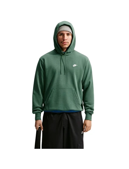 Pánská mikina Nike Club FT PO Hoodie, zelená, FN3866 323