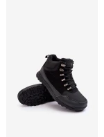 Dámské zateplené trekingové boty černé Big Star MM274481