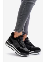 Dámské Zateplené Tenisky Na Platformě Big Star OO274A216 Černé Dámské Zateplené Tenisky Na Platformě Big Star OO274A216 Černé