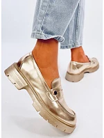 Kožené dámské mokasíny 28359 1736 zlaté - Ideal Shoes