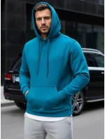 Pánská světle modrá mikina s kapucí FashionStreet BX5108