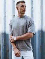 Pánské tmavě šedé tričko s potiskem FashionStreet RX5523