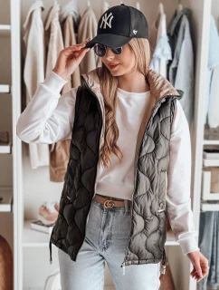 Dámská přechodná prošívaná vesta VESOLITA černá FashionStreet TY4881