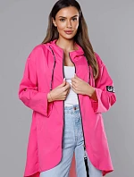 Tenká asymetrická dámská sukně růžová (B8117-83)