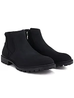 Pánské vysoké kotníkové boty, černé, model 22348417