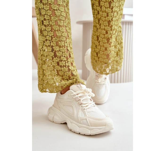 Dámské Sportovní Tenisky Béžové model 21667815 - Boto Dámské Sportovní Tenisky Béžové model 21667815 - Boto