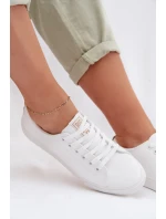 Dámské tenisky z eko kůže Big Star model 22009843 Bílé - Big Star Shoes