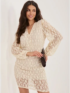 Sukienka MI SK model 22109878 jasny beżowy - FPrice