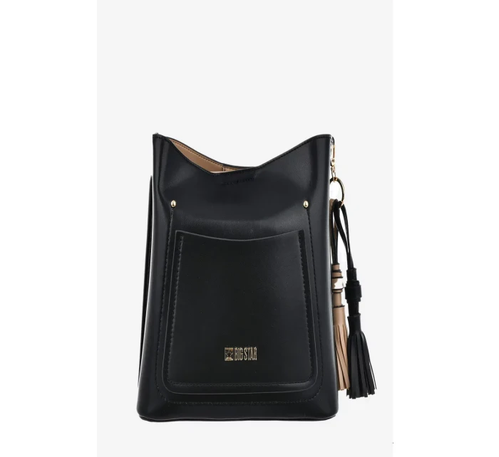 Malá Kabelka Z Eko Kůže Big Star Černá Malá Kabelka Z Eko Kůže Big Star Černá