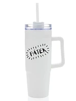 PÁTEK - bílý cestovní hrnek s průhledným víčkem 900 ml