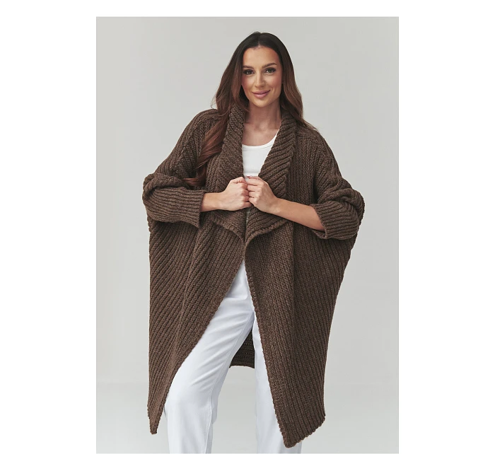 Svetr na zapínání  model 226882 Makadamia