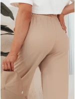 Dámské kalhoty GLAPPO beige FashionStreet UY2094 Dámské kalhoty GLAPPO beige FashionStreet UY2094