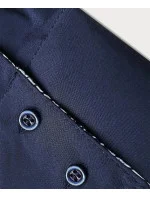 Tmavě modrá halenka s vsadkami model 18482003 - Forget me not FASHION Tmavě modrá halenka s vsadkami model 18482003 - Forget me not FASHION