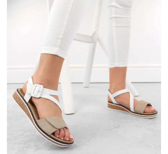 Pohodlné kombinované sandály Rieker W RKR678