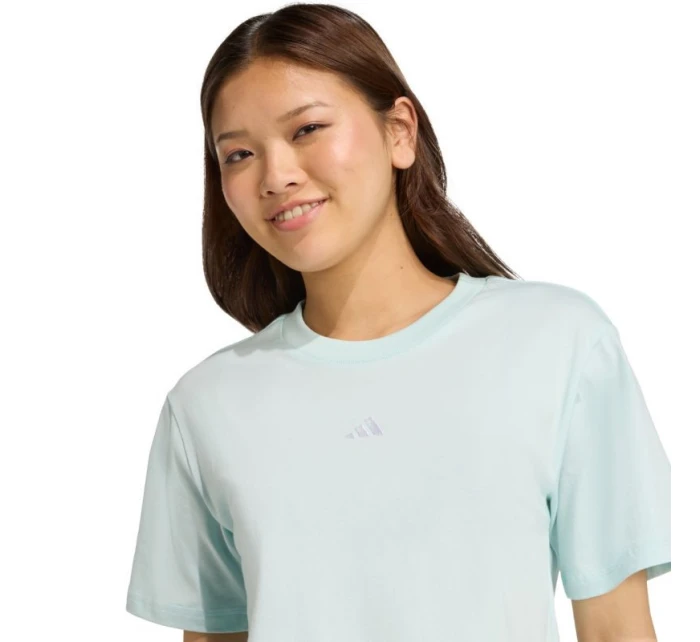 Dámské bavlněné tričko Essentials Small Logo světle modrá model 21342868 - ADIDAS