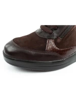 Scholl Emma Laces dámské sportovní kožené hnědé dámské platformy Scholl Emma Laces dámské sportovní kožené hnědé dámské platformy