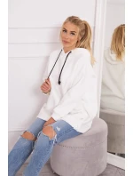 Zateplená mikina se zapínáním na druky ecru Zateplená mikina se zapínáním na druky ecru
