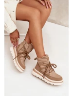 Dámské Botky Trapery Na Platformě Camel model 21705281 - Boto Dámské Botky Trapery Na Platformě Camel model 21705281 - Boto
