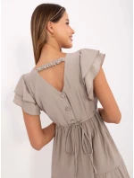 Sukienka MI SK model 21142006 beżowy - FPrice Sukienka MI SK model 21142006 beżowy - FPrice