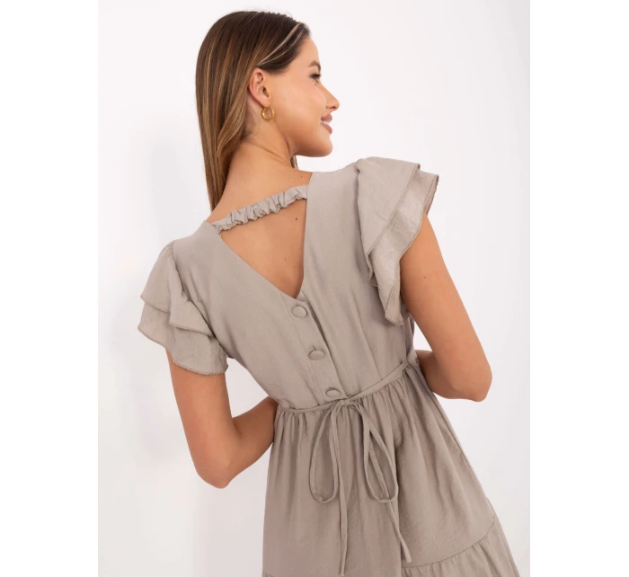 Sukienka MI SK model 21142006 beżowy - FPrice Sukienka MI SK model 21142006 beżowy - FPrice