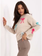 Jumper PM SW SC82.41 světle béžový Jumper PM SW SC82.41 světle béžový