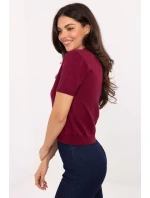 Svetr s krátkým rukávem model 219594 Factory Price Svetr s krátkým rukávem model 219594 Factory Price