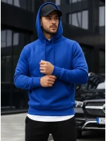 Pánská mikina s kapucí modrá BX2392 Pánská mikina s kapucí modrá BX2392
