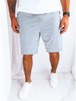 Pánské světle šedé teplákové kraťasy Dstreet model 21968878 - FashionStreet