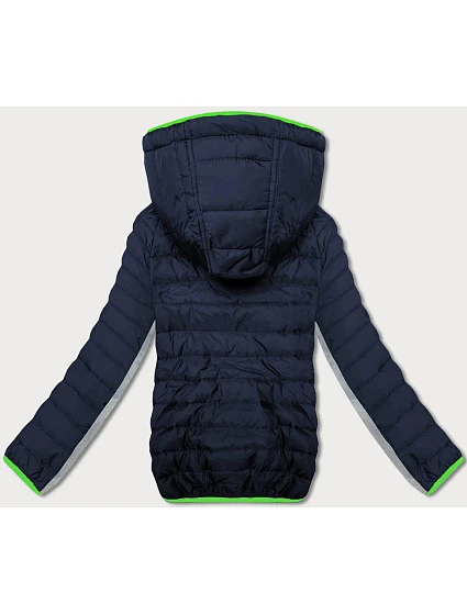 Tmavě prošívaná dámská sportovní bunda model 18423317 - J.STYLE