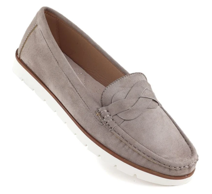 Dámské polobotky mokasíny taupe model 21906711