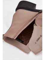 Dámské kotníkové boty z pravé kůže na nízkém podpatku zateplené model 21712295 béžové - VINCEZA