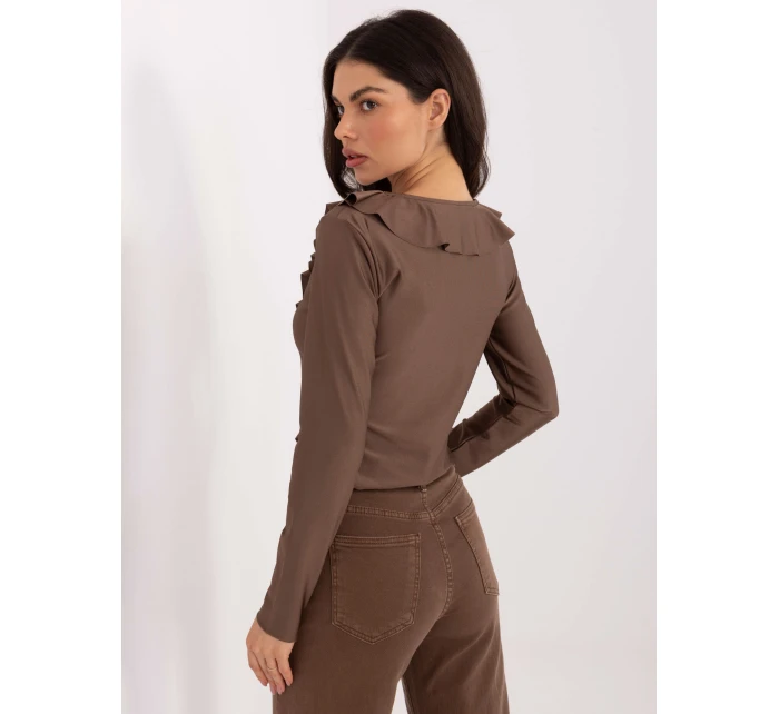 Bluzka IT BZ model 21788983 brązowy - FPrice Bluzka IT BZ model 21788983 brązowy - FPrice