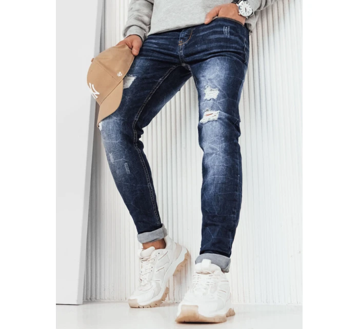 FashionStreet pánské tmavě modré kalhoty UX3916