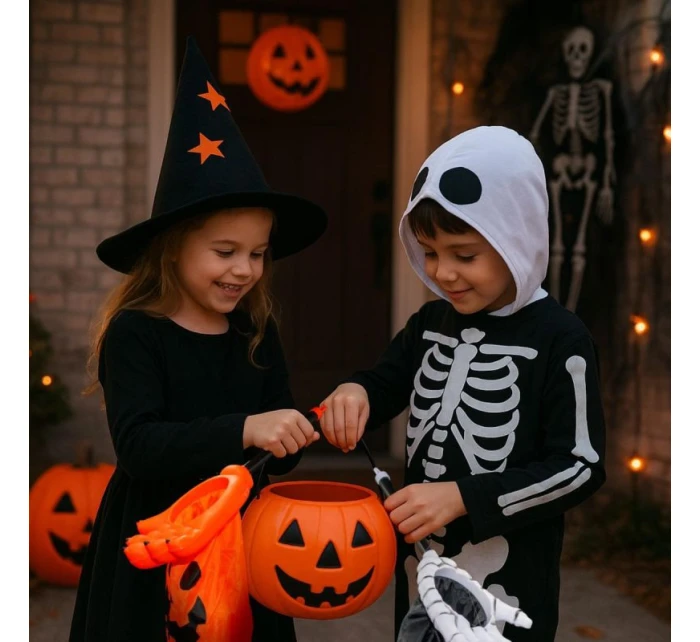 HALLOWEENSKÁ TAŠKA NA CUKROVÍ ORANŽOVÁ