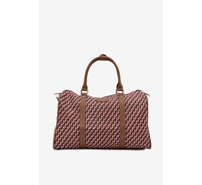 Vzorovaná Dámská Cestovní Taška Hnědá Nelle