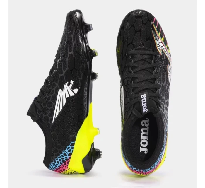 Pánské kopačky Joma Gol 2401 FG Black Lemon Fluor