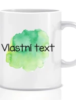 Personalizovaný klasický bílý hrníček - Akvarelový otisk