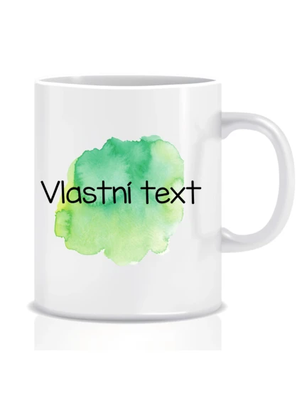 Personalizovaný klasický bílý hrníček - Akvarelový otisk