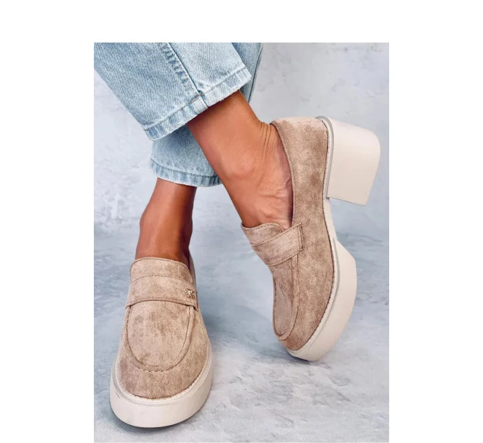 Dámské mokasiny NS382P béžové - Inello