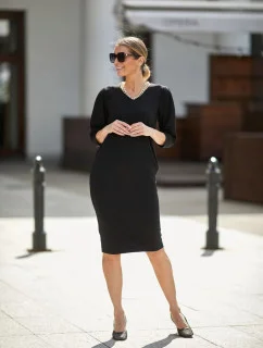 Dámské šaty M332/1 černé - La Aurora