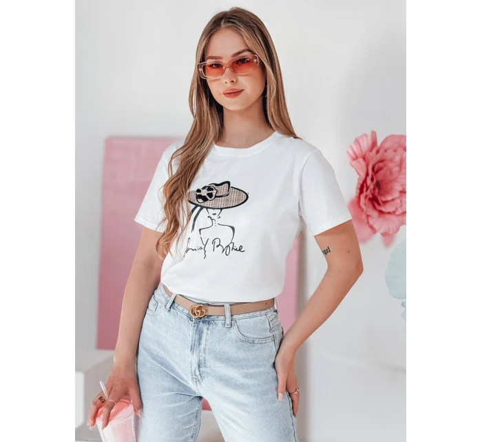 Dámské tričko s potiskem WOMANPOW bílé FashionStreet RY2804 Dámské tričko s potiskem WOMANPOW bílé FashionStreet RY2804