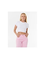 Kalhoty RIP CURL AGGIE RELAXED JEANS, růžové