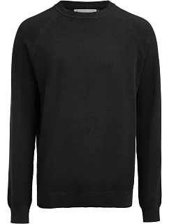 Casual Sweater Pánský pletený svetr black model 22460605 - James Harvest