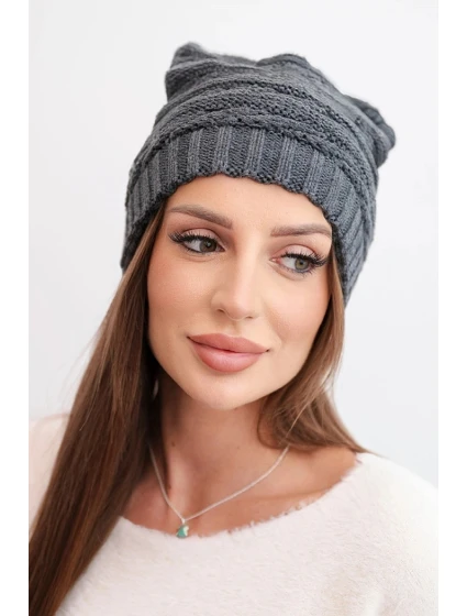 Čepice s rolováním Magda K293 camel