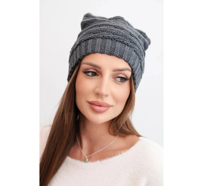 Čepice s rolováním Magda K293 camel