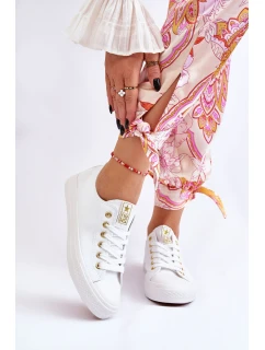 Dámské Klasické Tenisky Bílé a zlatá model 21607873 - EVENTO