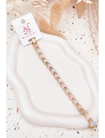 Dámský náramek s barevnými srdíčky chirurgická ocel zlatý Dámský náramek s barevnými srdíčky chirurgická ocel zlatý