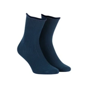 Netlačící dámské žebrované ponožky W.994