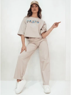 MILEKAN béžový dámský set FashionStreet AY1051